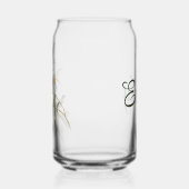 木カラフルの枝の上の鳥 ガラス缶 (左)