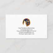 木カラフルの葉竹造り山水気に 名刺 (裏面)