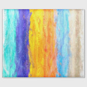 木カラフルモダン粒の背景#27 ラッピングペーパー (フラット)