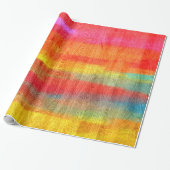 木カラフルモダン粒の背景#7 ラッピングペーパー (アンロールド)