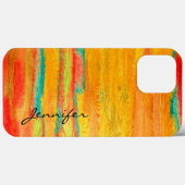 木カラフルモダン粒ルック#8 Case-Mate iPhoneケース (裏面 (横))
