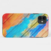 木カラフル材にア絵画クリル#2 Case-Mate iPhoneケース (裏面(横))