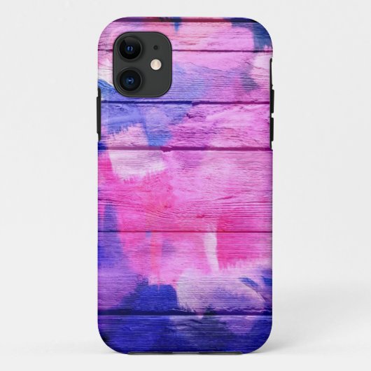 木カラフル材にア絵画クリル#5 Case-Mate iPhoneケース (裏面)