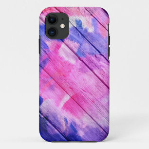 木カラフル材にア絵画クリル#6 iPhone 11 ケース