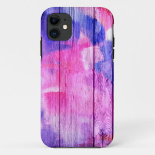 木カラフル材にア絵画クリル#7 iPhone 11 ケース