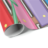 木カラフル琴 ラッピングペーパー (ロールコーナー)