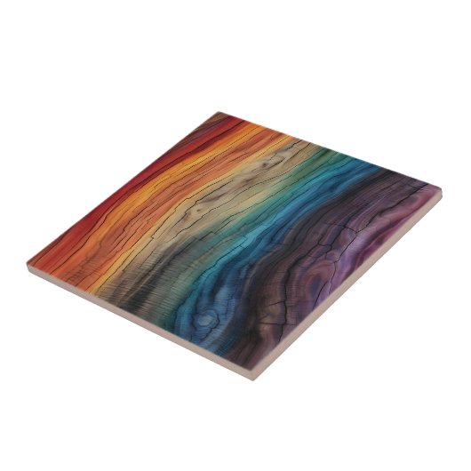 木カラフル瓦 タイル (側面)