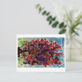 木カラフル葉書 ポストカード (スタンド正面)