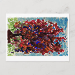 木カラフル葉書 ポストカード