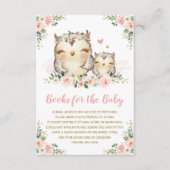 木ガーリー林フローラフクロウがベビーの本を持って来る エンクロージャーカード (正面)