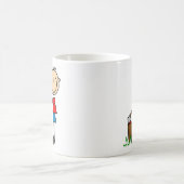 木キャンプのマグを切り刻むこと コーヒーマグカップ (中央)