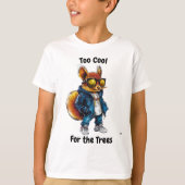 木クールに向かって» Squirrel Kids'Urbanスタイル Tシャツ (正面)