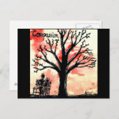 木シリーズ: 同情 ポストカード (正面/裏面)