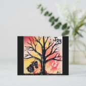 木シリーズ: 喜び ポストカード (スタンド正面)