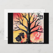 木シリーズ: 喜び ポストカード (正面/裏面)