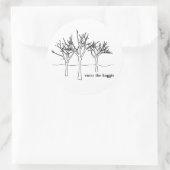 木シール ラウンドシール (バッグ)