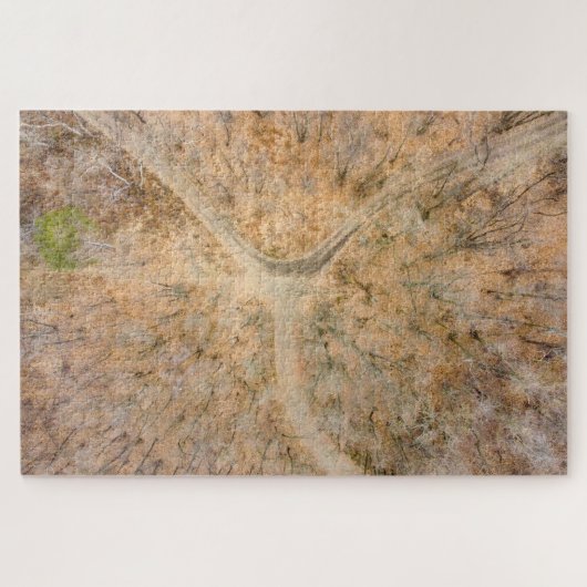 木ジグソーの風光明媚な天頂のパズル ジグソーパズル (横)