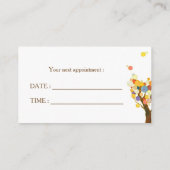木スタイリッシュ々セラピスト事業アポイントメントカード 予約カード (裏面)