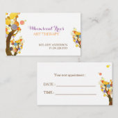 木スタイリッシュ々セラピスト事業アポイントメントカード 予約カード (正面/裏面)