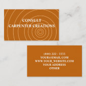 木スタイリッシュモダン工工プロフェッショナル 名刺 (正面/裏面)