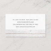 木スタイリッシュモダン工工建築武西 名刺 (裏面)