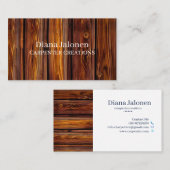 木スタイリッシュモダン工工建築蕪林 名刺 (正面/裏面)