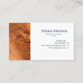 木スタイリッシュモダン工工建築蕪林 名刺 (裏面)