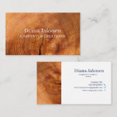 木スタイリッシュモダン工工建築蕪林 名刺 (正面/裏面)