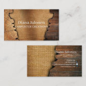 木スタイリッシュモダン工工建築蕪林 名刺 (正面/裏面)