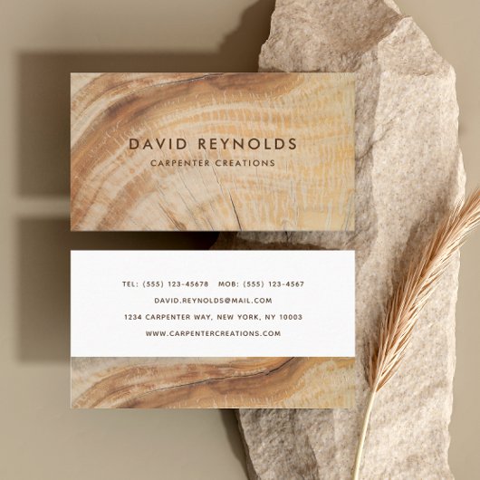 木スタイリッシュモダン工工建築蕪林 名刺