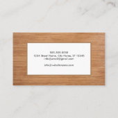 木スタイリッシュモダン工工建築蕪林 名刺 (裏面)