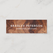 木スタイリッシュモダン工工建築 スキニー名刺 (正面)