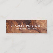 木スタイリッシュモダン工工建築 スキニー名刺 (正面)