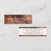 木スタイリッシュモダン工工建築 スキニー名刺 (正面/裏面)