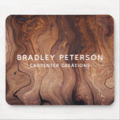 木スタイリッシュモダン工工建築 マウスパッド (正面)