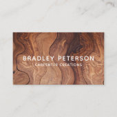 木スタイリッシュモダン工工建築 名刺 (正面)