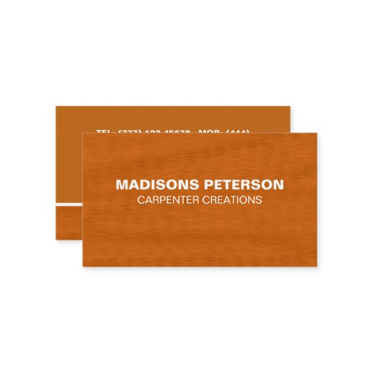 木スタイリッシュモダン工工建築 名刺 (正面/裏面インサイチュ)