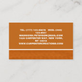 木スタイリッシュモダン工工建築 名刺 (裏面)