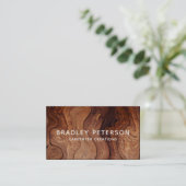 木スタイリッシュモダン工工建築 名刺 (スタンド正面)