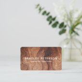 木スタイリッシュモダン工工建築 名刺 (スタンド正面)