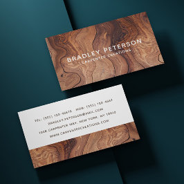 木スタイリッシュモダン工工建築 名刺