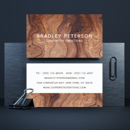 木スタイリッシュモダン工工建築 名刺