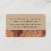 木スタイリッシュモダン工工建築 名刺 (裏面)