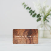 木スタイリッシュモダン工工建築 名刺 (スタンド正面)