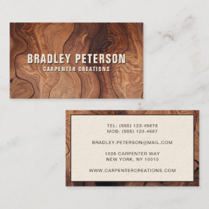 木スタイリッシュモダン工工建築 名刺