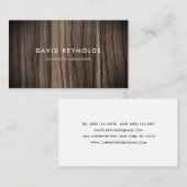 木スタイリッシュモダン工工建築 名刺 (正面/裏面)