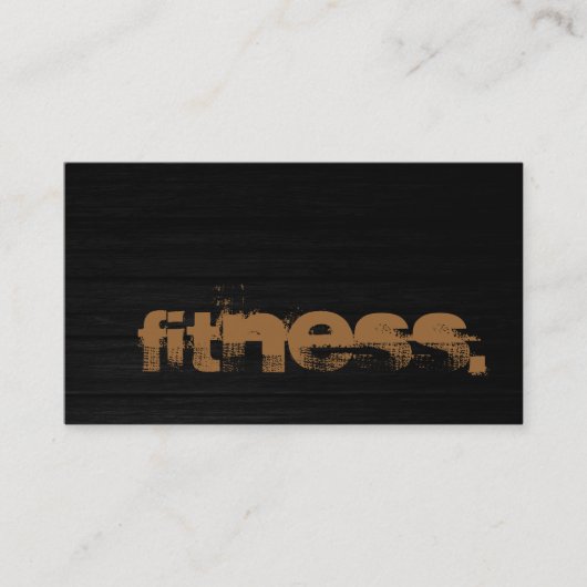木スタイリッシュ模様トレーナーフィットネス名刺 名刺 (正面)