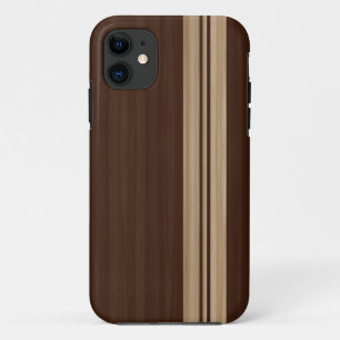 木ストライプなiPhone 5の場合-サーフボードのスタイル iPhone 11 ケース