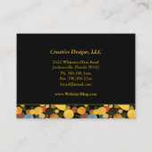 木デザお洒落イナー 名刺 (裏面)