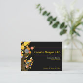 木デザお洒落イナー 名刺 (スタンド正面)